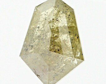 Natural Diamond 1.26TCW Yellow Diamond Cushion Diamond Rose cut Diamond Fancy Diamond Rough Diamond Raw Diamond Gemstone Uncut Diamond