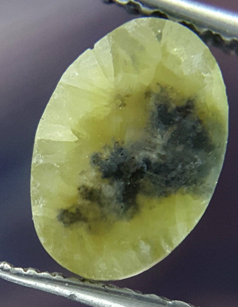 L x B X H oval Shape Rose cut 0.80 TCW 8.4 x 5.9 x 1.6 MM Grayish Green color African Antique Slice Loose Natural Diamond for Ring Jewel