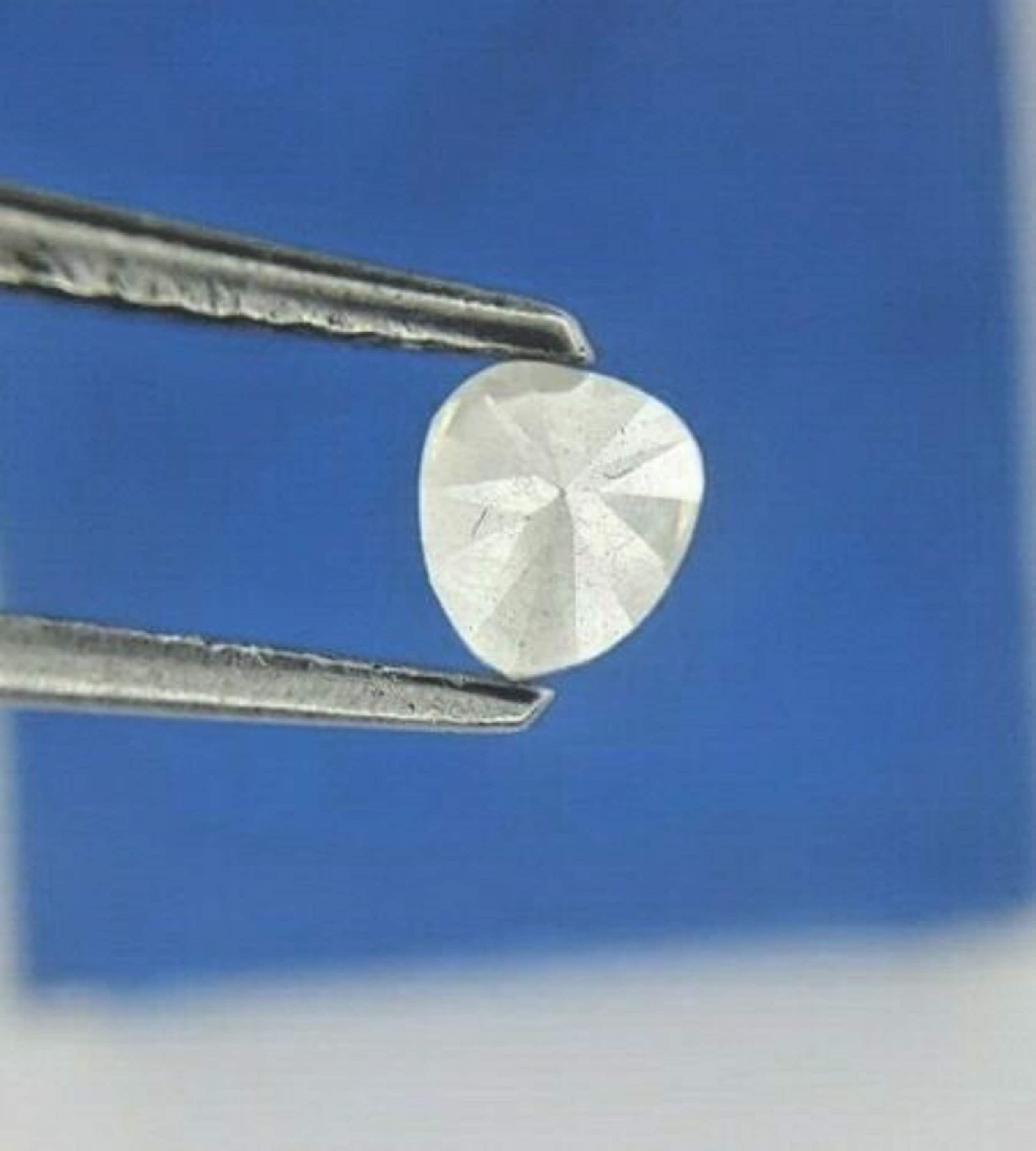 Fancy Natural Diamond 0.23ct Milky White Sparkling Pear Etsy UK