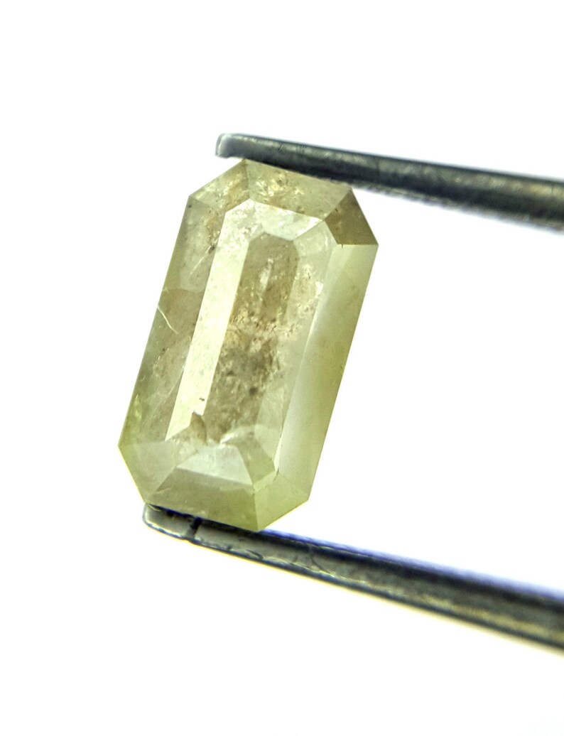 Natural Diamond 1.26TCW Yellow Diamond Cushion Diamond Rose cut Diamond Fancy Diamond Rough Diamond Raw Diamond Gemstone Uncut Diamond
