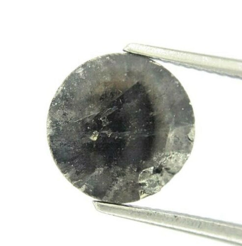 Natural Diamond 3.54TCW Rose cut Diamond Round Diamond Black Diamond Gray Diamond Real Diamond Rustic Diamond Rough Diam Raw Diam Uncut Diam