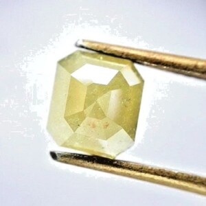 Natural Diamond 1.26TCW Yellow Diamond Cushion Diamond Rose cut Diamond Fancy Diamond Rough Diamond Raw Diamond Gemstone Uncut Diamond