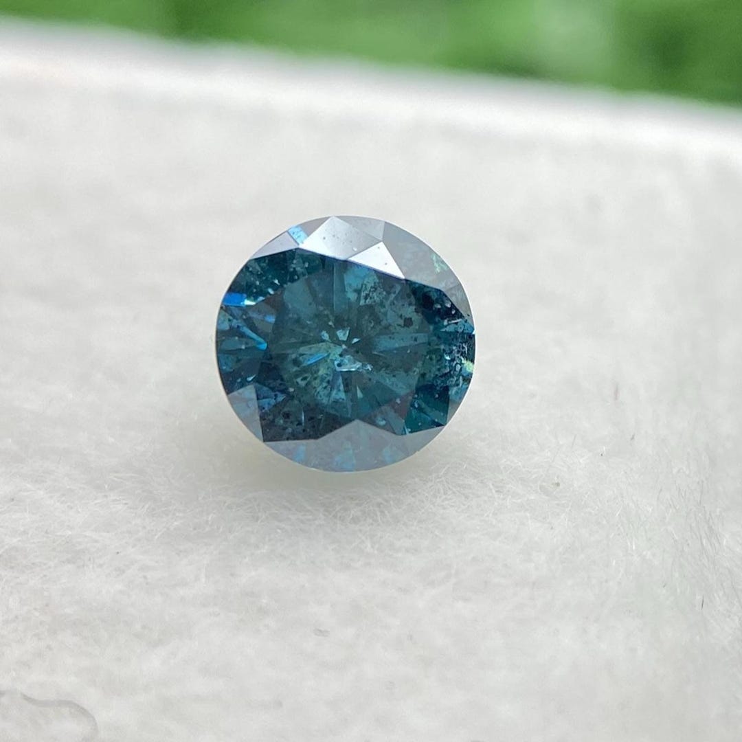 値下げ中　天然ダイヤモンド0.237ct 0.23 CT 天然ダイヤモンド ブルーカラーダイヤモンド ラウンドシェイプ