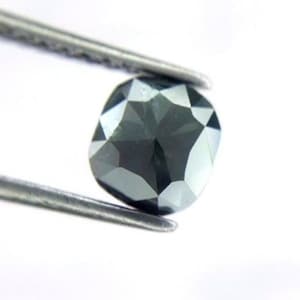 Natural Diamond 0.65TCW 5.4 x 5.1 x 2.5 (LxBxH)MM Grayish Blue Oval Diamond Loose Diamond Rose cut Diamond Blue Diamond Gray Natural Diamond