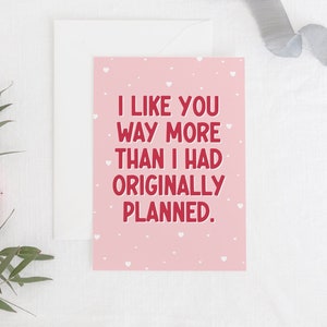 Funny Greeting Card / Cute Valentine's Day Card / For Boyfriend/Girlfriend/New Relationship, Alternative Valentine's Gift / Anniversary