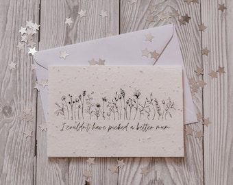 Plantable Wildflower Seed Paper Mother's Day Card