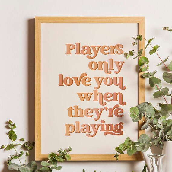 Dreams Lyrics Print Fleetwood Mac Players Only Love You Etsy