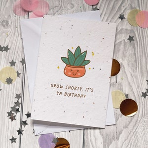 Plantable Greeting Card | Grow Shawty It's Your Birthday