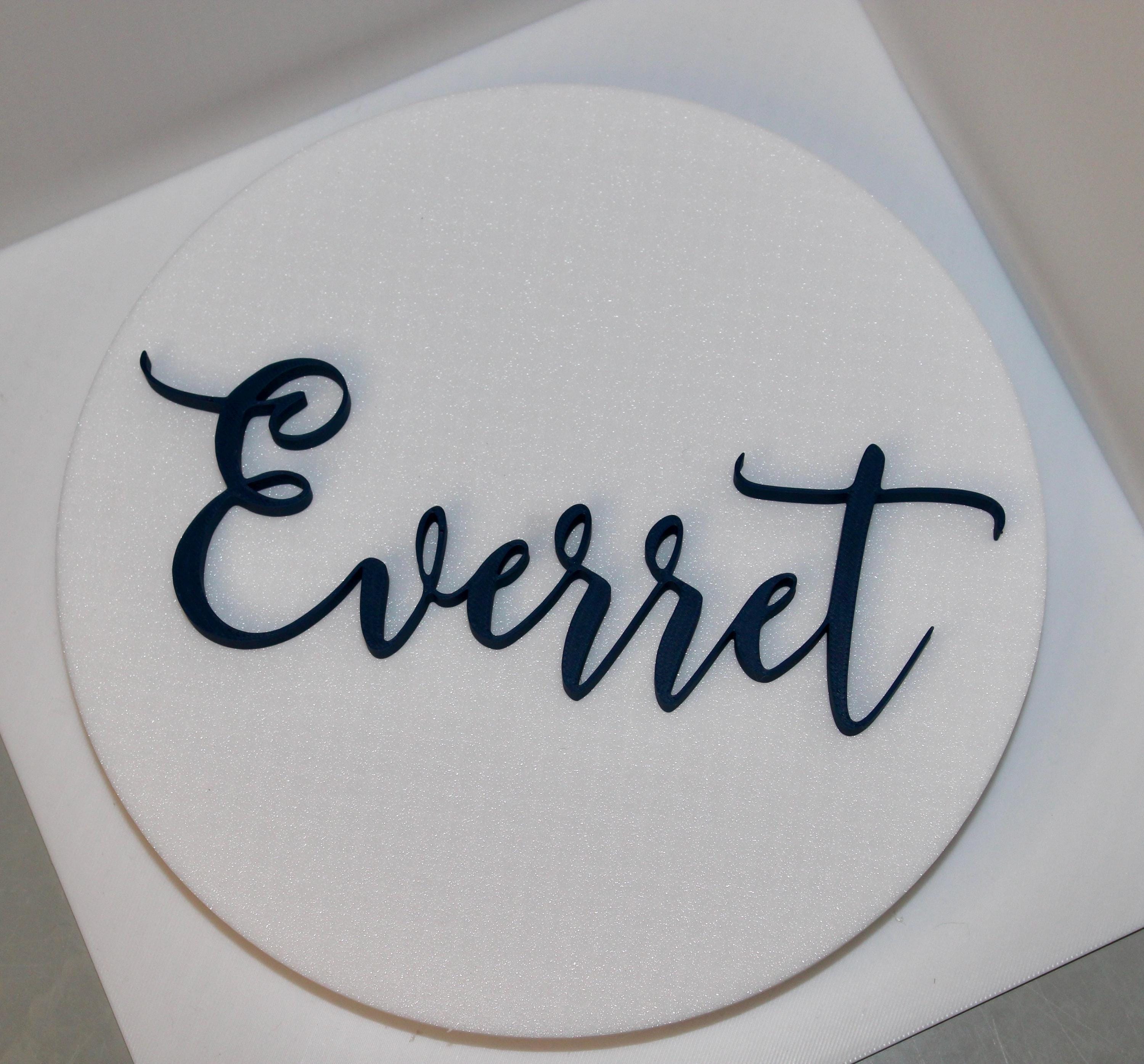 Custom 3D Printed Table Name Signs – Elegant Wedding Decor ...