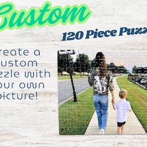 Custom Photo Puzzle – Personalized Jigsaw with Your Image & Message – Unique Gift for Any Occasion