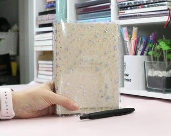 Jelly Cover for the B6 Chapter 25 Yearly Notebook from PaperTess Designs - B6 Jelly Cover - B6 Notebook Cover - Clear Notebook Cover