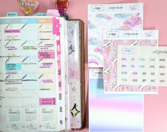 Planner Tabs - Hobonichi Planner Tabs - TN Tabs - Divider Tabs - Traveler's Notebook Divider Tabs - Hobonichi Stickers