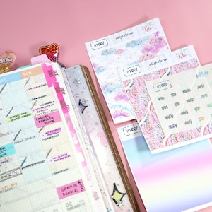 Planner Tabs - Hobonichi Planner Tabs - TN Tabs - Divider Tabs - Traveler's Notebook Divider Tabs - Hobonichi Stickers