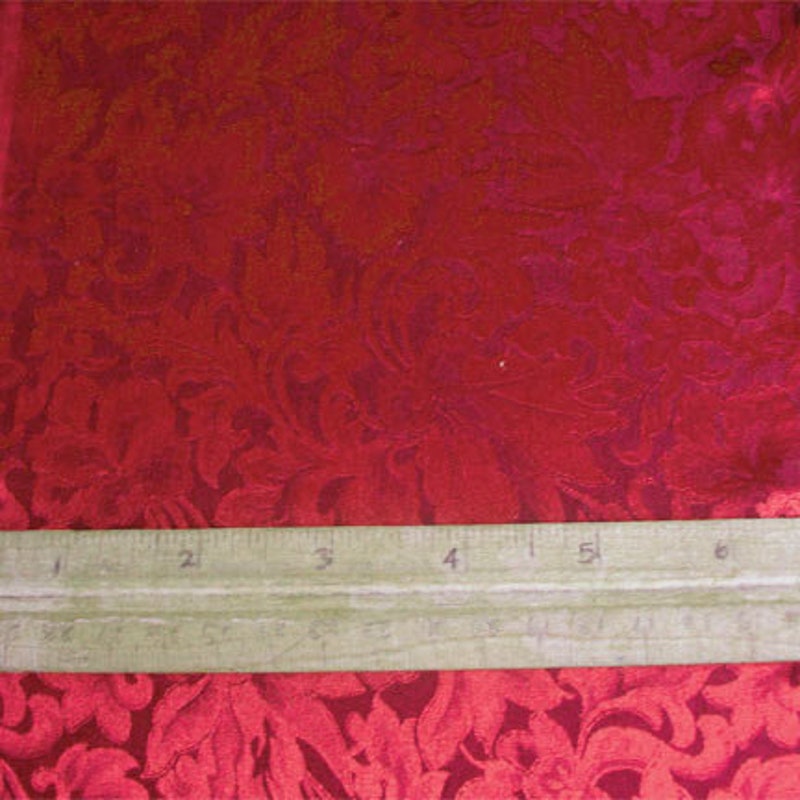 Burgundy Navy 358-7 Silk Jacquard main image 0
