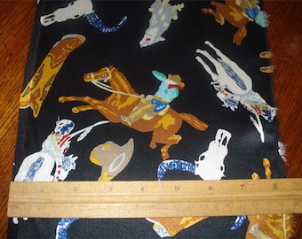 100% Silk Charmeuse Prints - Western Black - 5 Yard Length