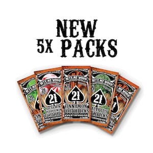 BiteMyWood All Natural Birchwood Flavored USA Toothpicks In 21 Qty Reusable Plastic Bags Available In 5 Flavors