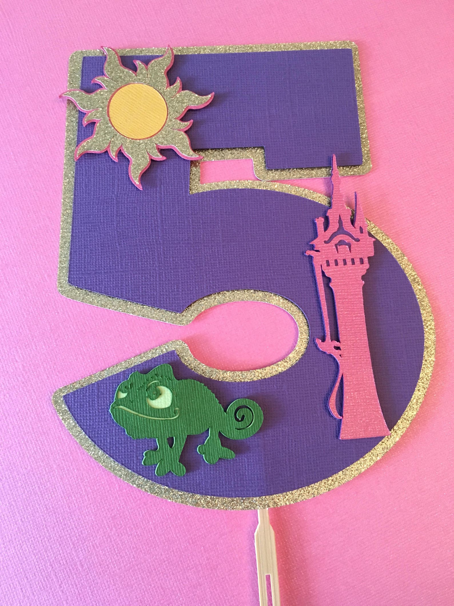 Rapunzel Cake Topper Tangled Birthday Party Cake Topper Etsy