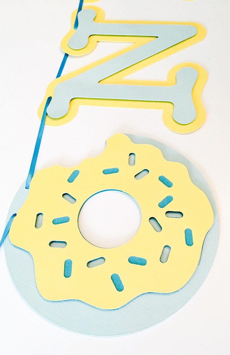 Donut First Birthday! Donut First Birthday Banner First Birthday High Chair Banner Donut Party