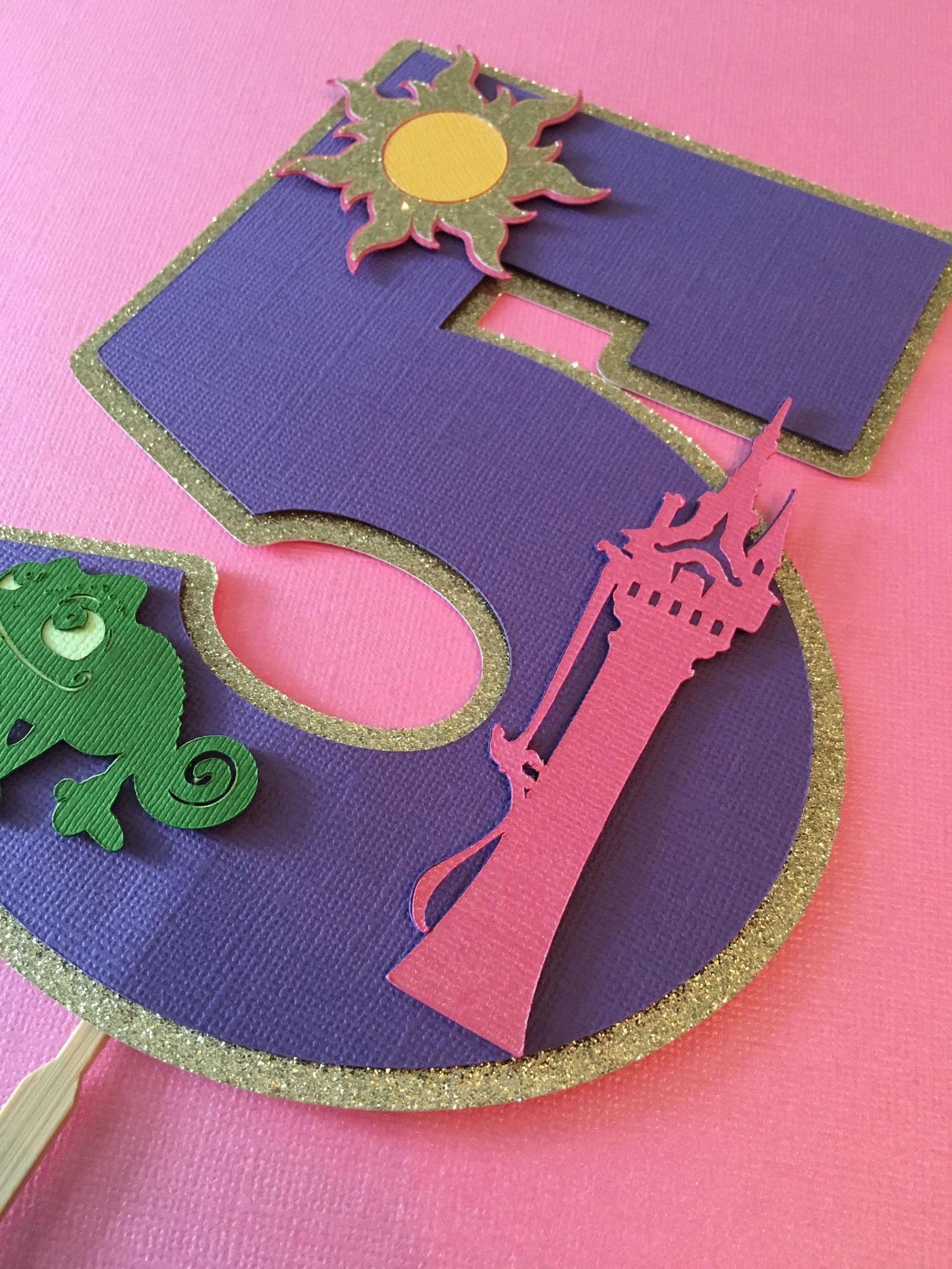 Rapunzel Cake Topper Tangled Birthday Party Cake Topper Etsy