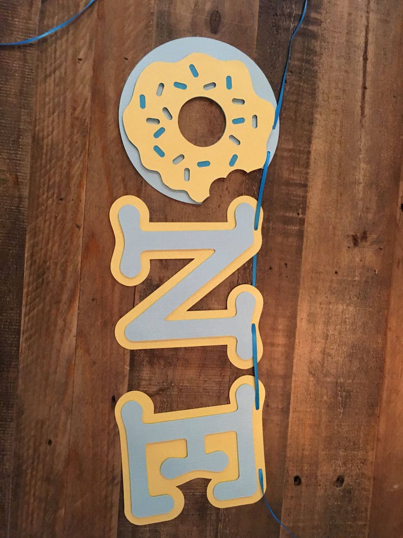 Donut First Birthday! Donut First Birthday Banner First Birthday High Chair Banner Donut Party