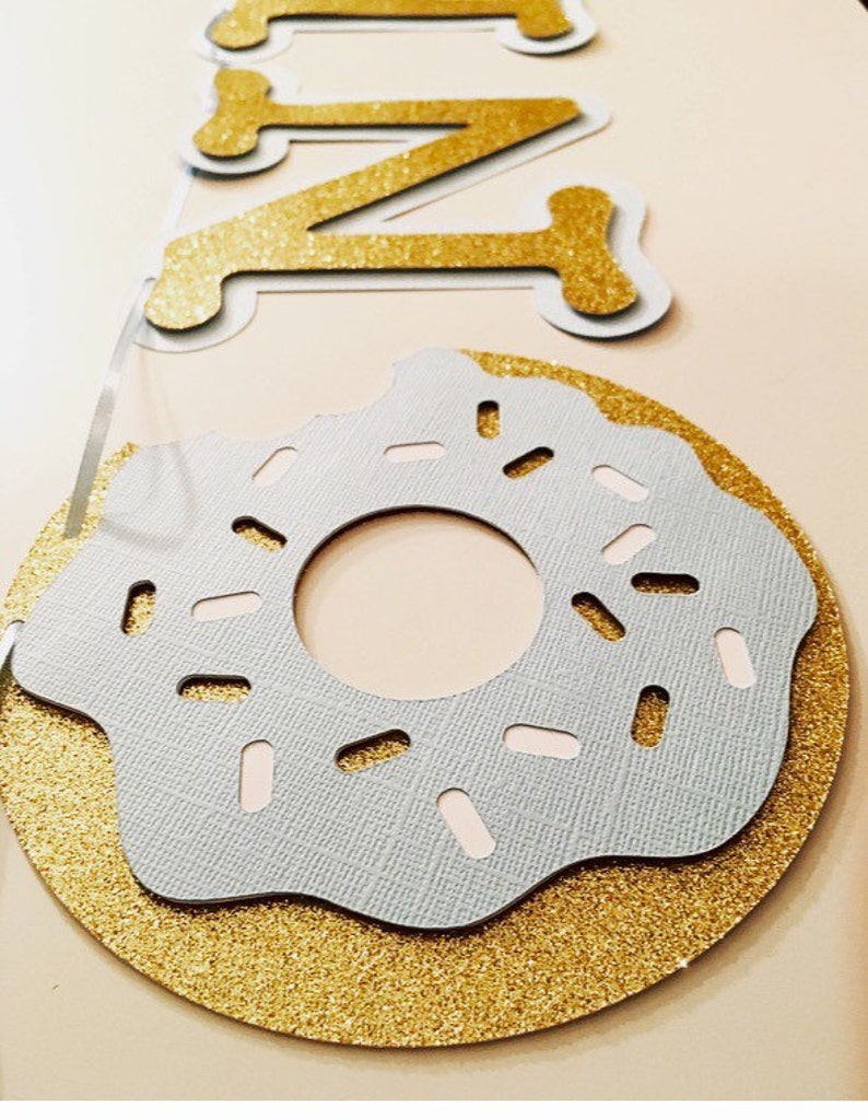 Donut First Birthday Banner First Birthday High Chair Banner | Etsy