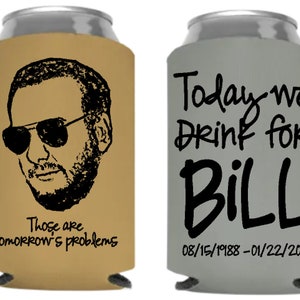 50 lembranças de fotos de desenho animado, em memória, porta-cervejas, festa de 30 anos, latas personalizadas de coolies, lembrancinhas de festa, foto pessoal de desenho animado, foto, rosto