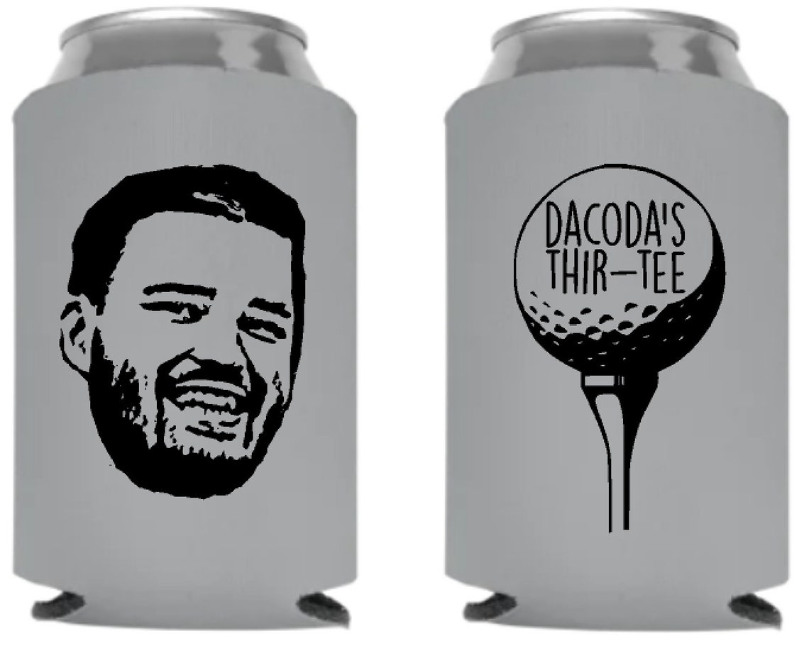 25 Custom Coolers Face Beer Cozy Happy Birthday Bachelor Etsy