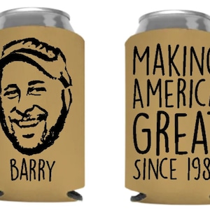 12 Cartoon Pic bday, bday party coolers, beer holders, 30th bday party, custom can coolies, party favors, personal pic cartoon, photo