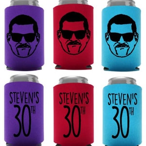 50 fotos de desenho animado para aniversário, coolers de casamento, porta-cerveja, festa de 30 anos, coolers de lata personalizados, lembrancinhas de festa, desenho animado com foto pessoal, foto