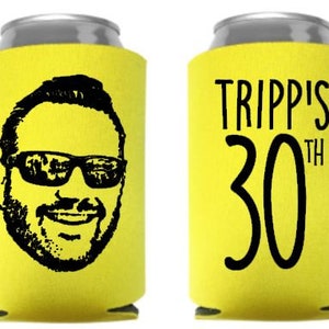 50 Cartoon Pic bday, custom favors, picture of birthday boy favors, fun party favors, 40th birthday, 50th birthday, 30th, hbd