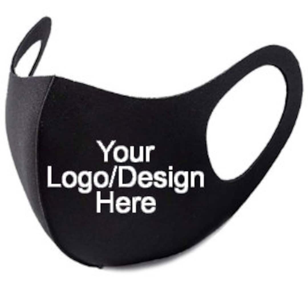 50 Your Logo Facemask, Facecover, Don't Touch Your Mouth, Personalized