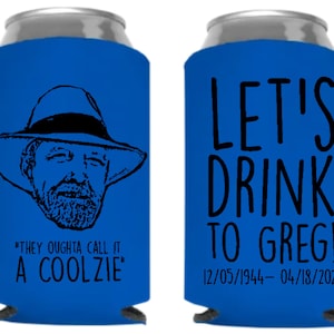 150 Cartoon Pic bday, bday party coolers, beer holders, 30th bday party, custom can coolies, party favors, personal pic cartoon, hbd