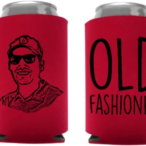 50 Cartoon Pic bday, wedding coolers, beer holders, 30th bday party, custom can coolies, party favors, personal pic cartoon, photo