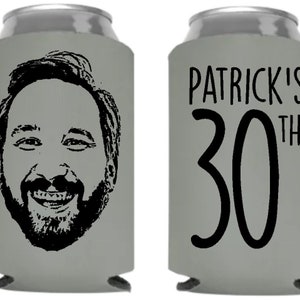 50-Pack party , transferred photo printed , personalized birthday party can beer soda coolers, yellowlemondesign, foam bottle