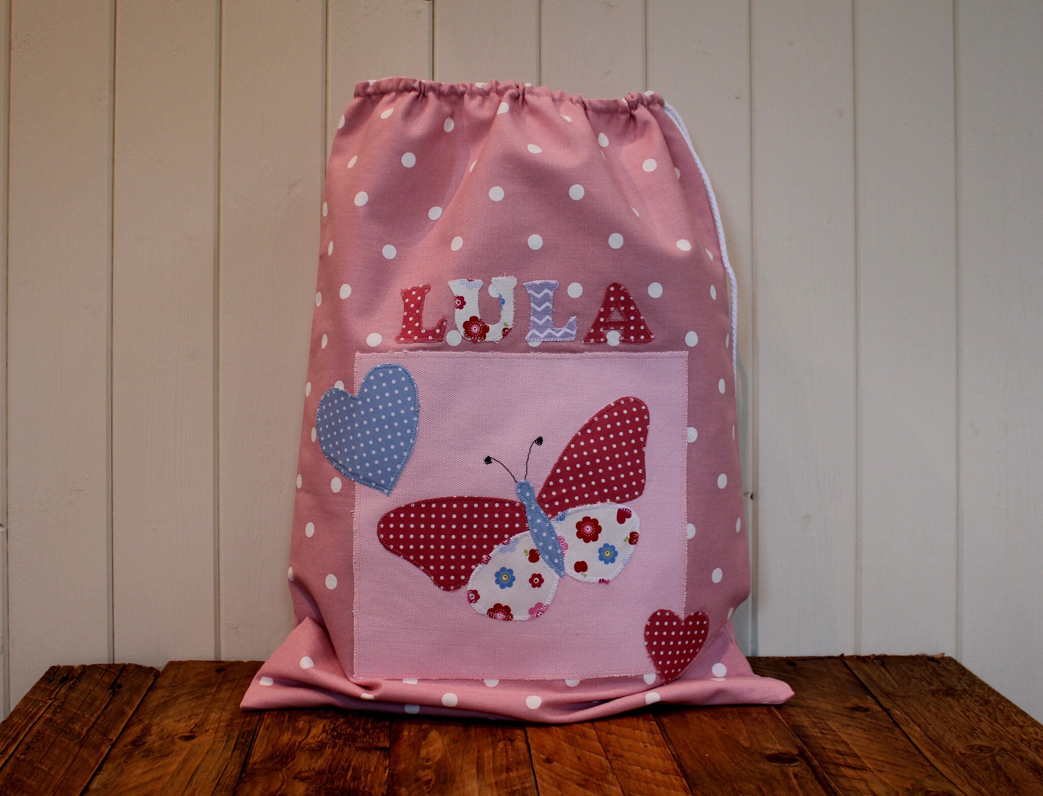 Girls Personalised Bag toy bag drawstring bag nursery bag Etsy