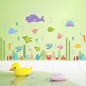 Under the Sea Nursery Decal: Ocean Wall Stickers, Aquarium Theme