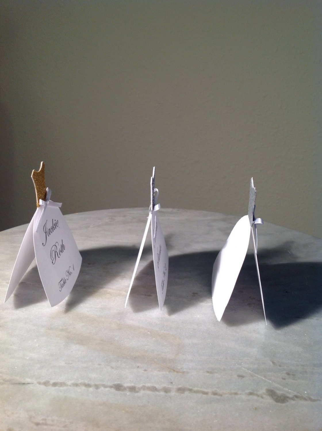 Bridal Dress Place Name Cards Etsy