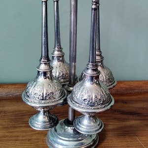 Vintage Middle Eastern (Morocco) Rose Water Perfume Bottle Sprinklers - Set of 4