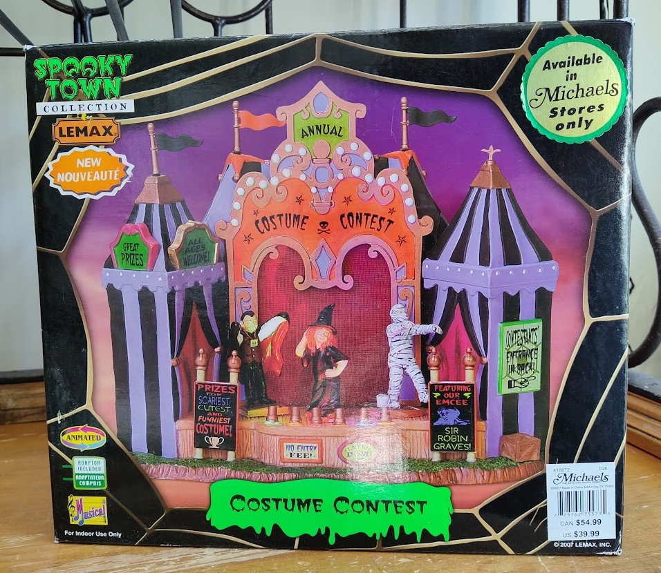 Lemax Spooky Town Collection Halloween Costume Contest - New in Box ...