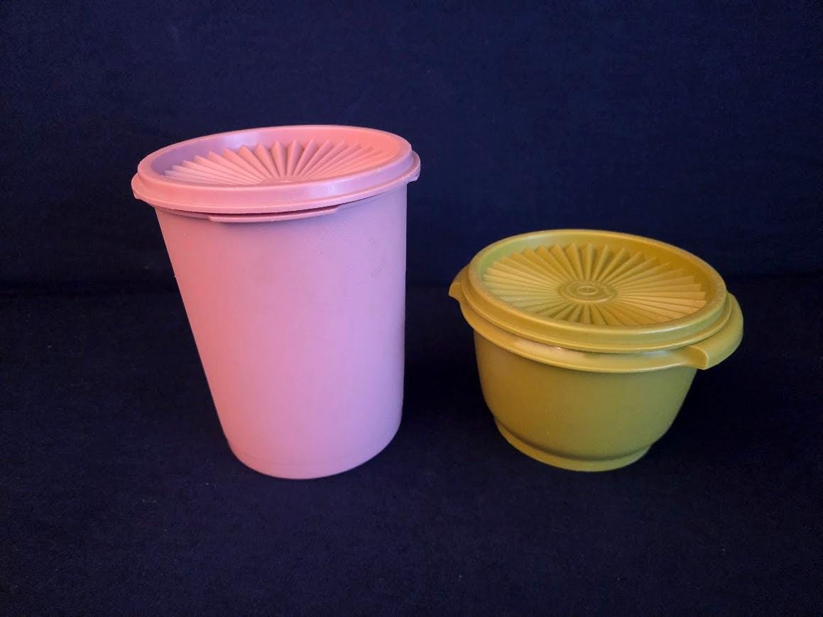 Tupperware Pink Canister - Etsy