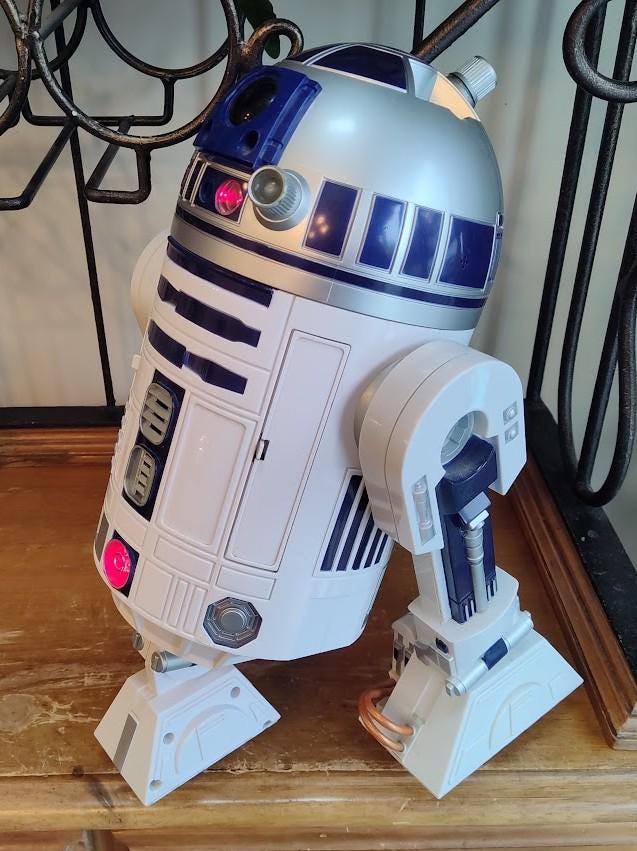 Hasbro 2002 Star Wars R2-D2 Voice Activated Interactive Astromech Droid - Works!