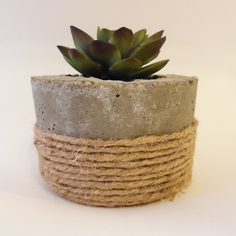 Concrete Planter Pot Succulents Cacti Cement Planter Pot Etsy
