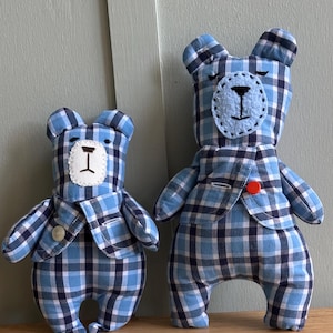 Cuffy Bear pattern -  Memory Bear in 2 Sizes