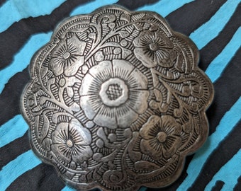 Floral Design Belt Buckle