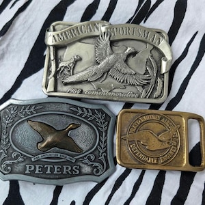 Bird Hunting & Aviation Vintage Belt Buckles