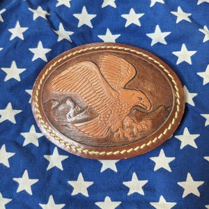 American Eagle Vintage Leather Belt Buckle