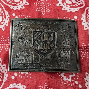 Old Style Beer Memorabilia Vintage Collectors Belt Buckle