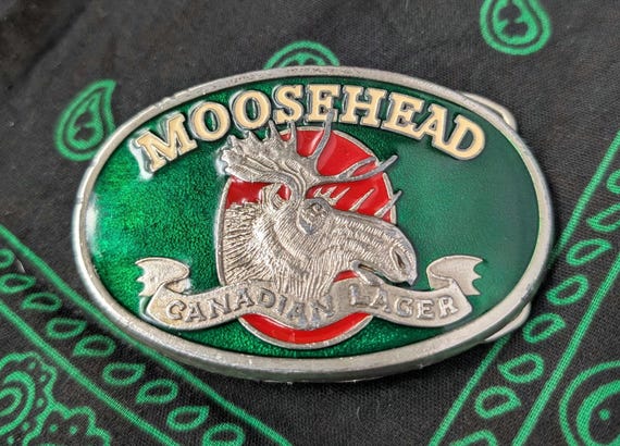 Moosehead Canadian Lager Beer Memorabilia Belt Buckle