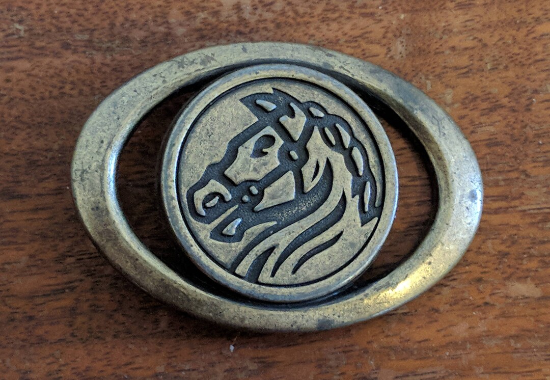 Horse Head Western/cowboy Belt Buckle Etsy