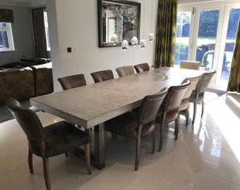 Concrete dining table | Etsy Concrete dining table | Etsy